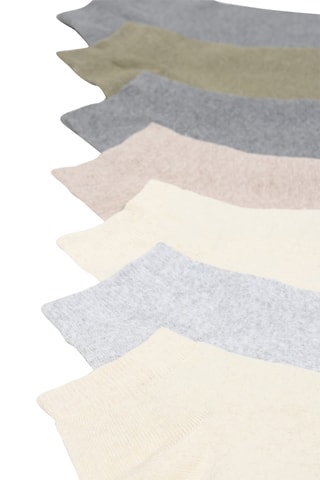 7 paia di calze - Beige e kaki