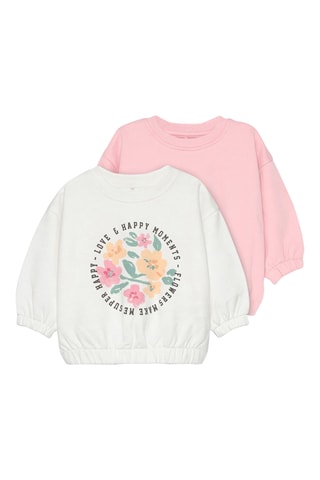 2 felpe - Bianco e rosa