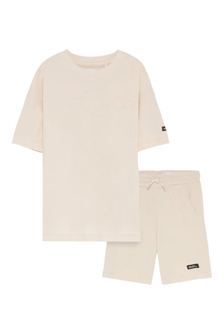 T-shirt e shorts - Beige