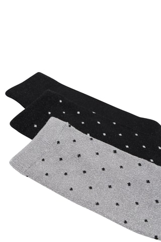 3 paia di calze - Nero e grigio