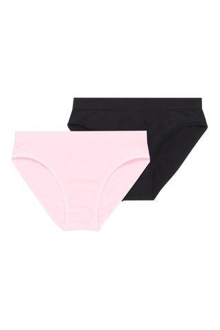 2 slip - Rosa e nero