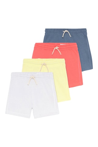 4 shorts - Corallo e bianco