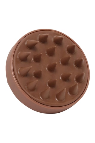 Brosse de massage pour le cuir chevelu - Marron