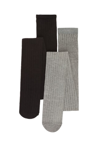 2 collant - Grigio e marrone