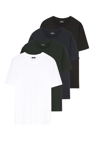 4 t-shirt - Navy e nero