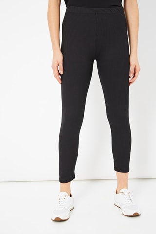 Leggings a vita alta 7/8 - Nero