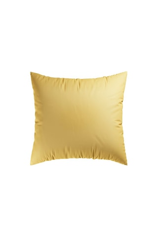 2 fundas de almohada de satén de algodón 200 hilos/cm² Aurore - Negro y amarillo