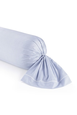 Funda de almohada de satén de algodón 80 hilos/cm² Saclay - Azul claro