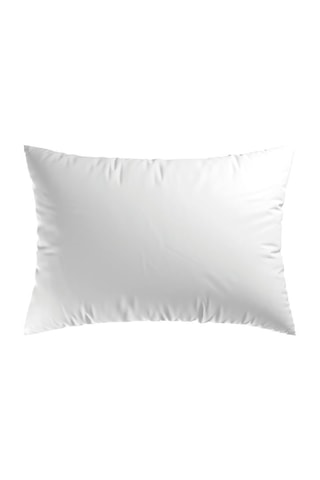 2 fundas de almohada de satén de algodón 200 hilos/cm² Aurore - Blanco y rosa