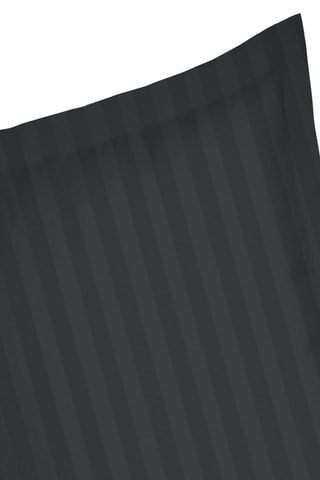 2 fundas de almohada de satén de algodón 80 hilos/cm² Dobby - Negro
