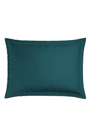 2 fundas de almohada de satén de algodón 80 hilos/cm² - Azul