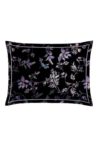 2 fundas de almohada de satén de algodón 80 hilos/cm² Eden Sauvage - Violeta