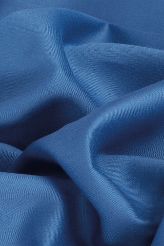 Sábana encimera de satén de algodón 80 hilos/cm² - Azul