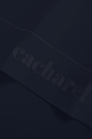 Sábana encimera de satén de algodón 80 hilos/cm² - Azul