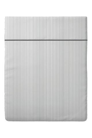 Sábana encimera de satén de algodón 80 hilos/cm² Envolée de papillons - Blanco