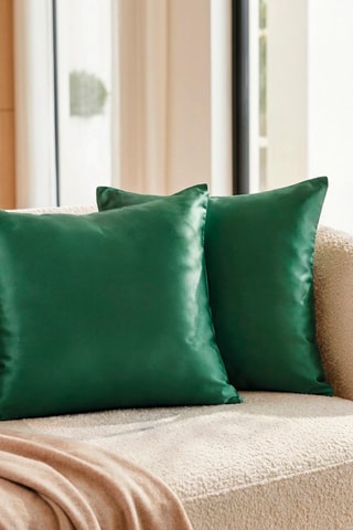 Funda de almohada de seda Lunéia - Verde