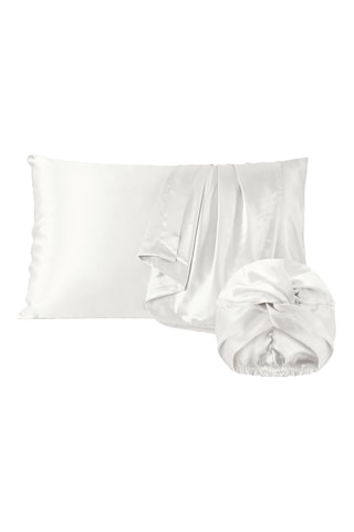 2 fundas de almohada de seda Lunéia - Blanco