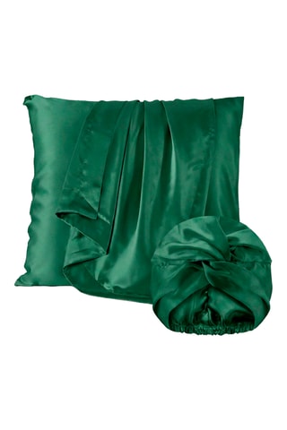 Funda de almohada de seda Lunéia - Verde