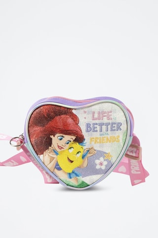 Schoudertas Ariel en Botje De Kleine Zeemeermin Disney - Paars