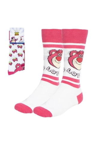 Sokken Lotso Toy Story Disney - Wit en rood