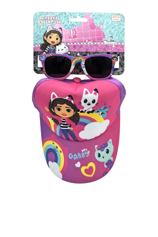 Pet en Zonnebril Kids Gabby en The Magic House - Wit, geel, paars, roze en grijs