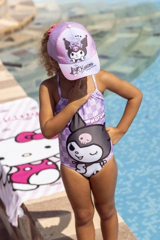 Boné e óculos de sol criança Kuromi Sanrio - Violeta - Violeta