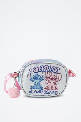 Schoudertas Stitch en Angel Lilo en Stitch Disney - Blauw en roze