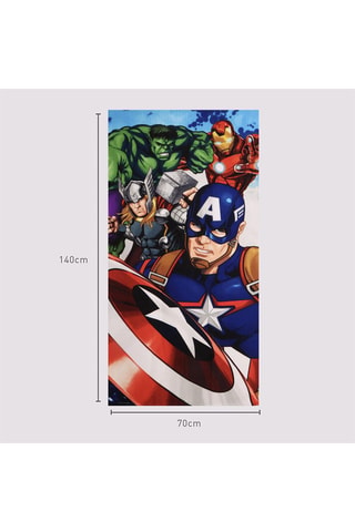 Douchelaken Avengers Marvel - 70 x 140 cm - Rood en blauw