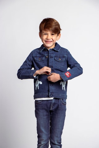 Spijkerjasje Mickey Disney - Blauw