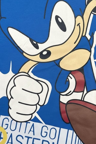 T-shirt en Short Sonic - Blauw