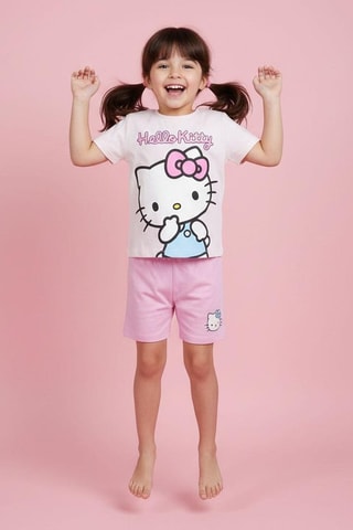 T-shirt en Short Hello Kitty Sanrio - Roze