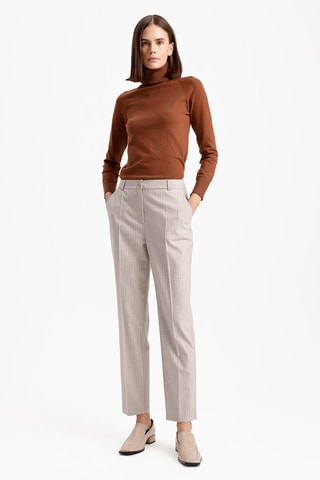 Pantalon standard - Beige et marron