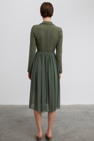 Robe midi  - Vert