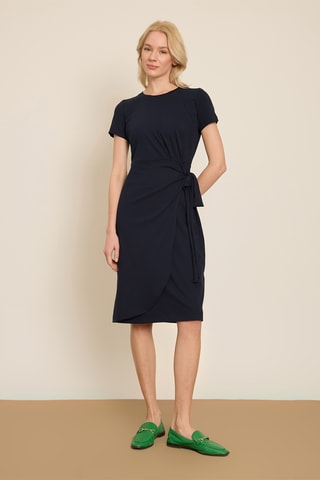 Vestido direito - Azul-marinho