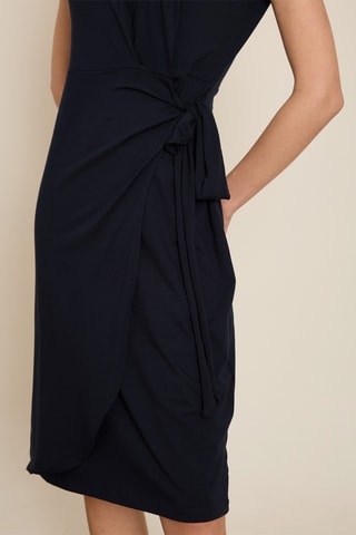 Vestido direito - Azul-marinho
