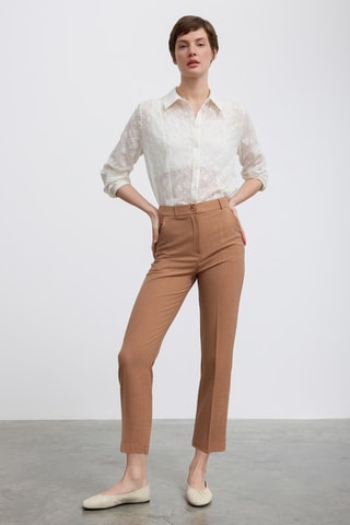 Pantalon 7/8 - Marron