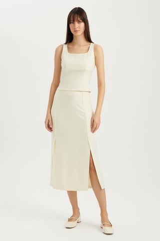 Jupe longue  - Beige