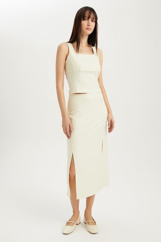 Jupe longue  - Beige