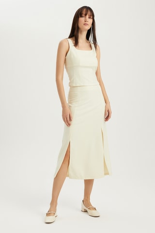 Jupe longue  - Beige