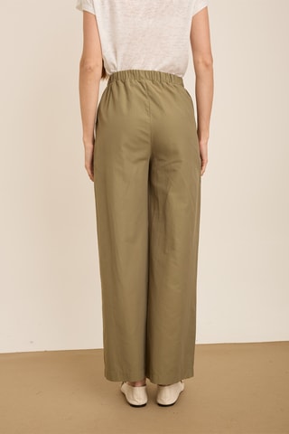 Pantalon wide legs - Kaki