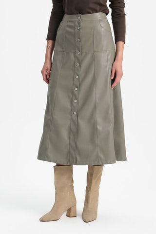 Jupe midi - Gris