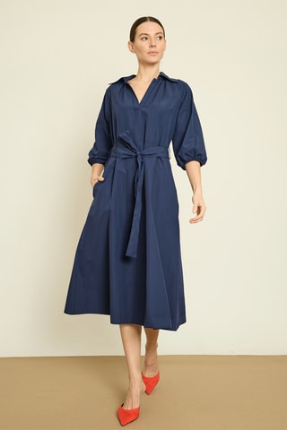 Robe midi - Bleu marine