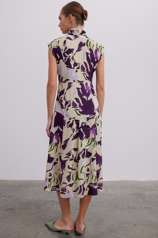 Vestido midi - Bege