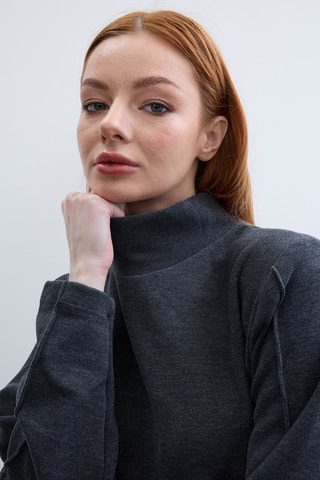 Vestido midi - Antracite