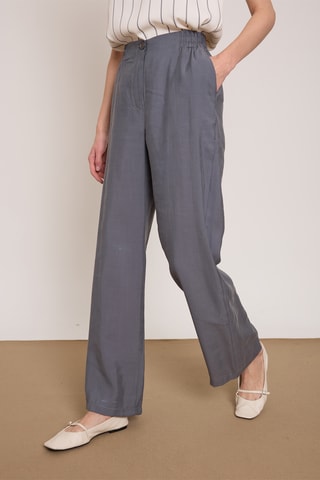 Pantalon wide legs - Anthracite