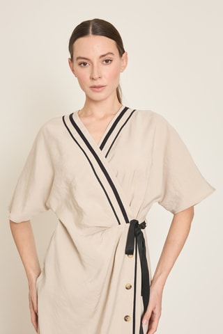 Robe chemise - Beige