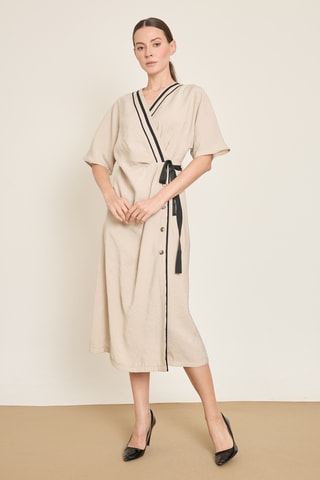 Robe chemise - Beige
