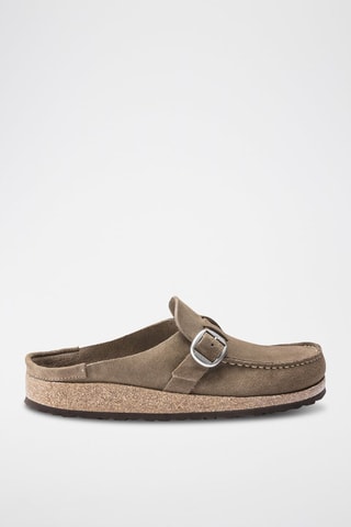 Suèdeleren Clogs Buckley - Bruin - Smal