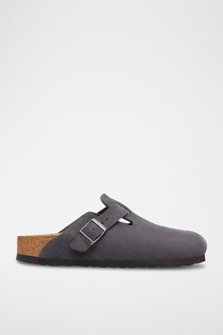 Nubuck Clogs Boston - Grijs - Smal