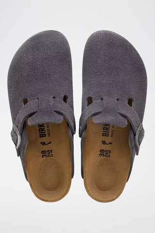 Nubuck Clogs Boston - Grijs - Smal